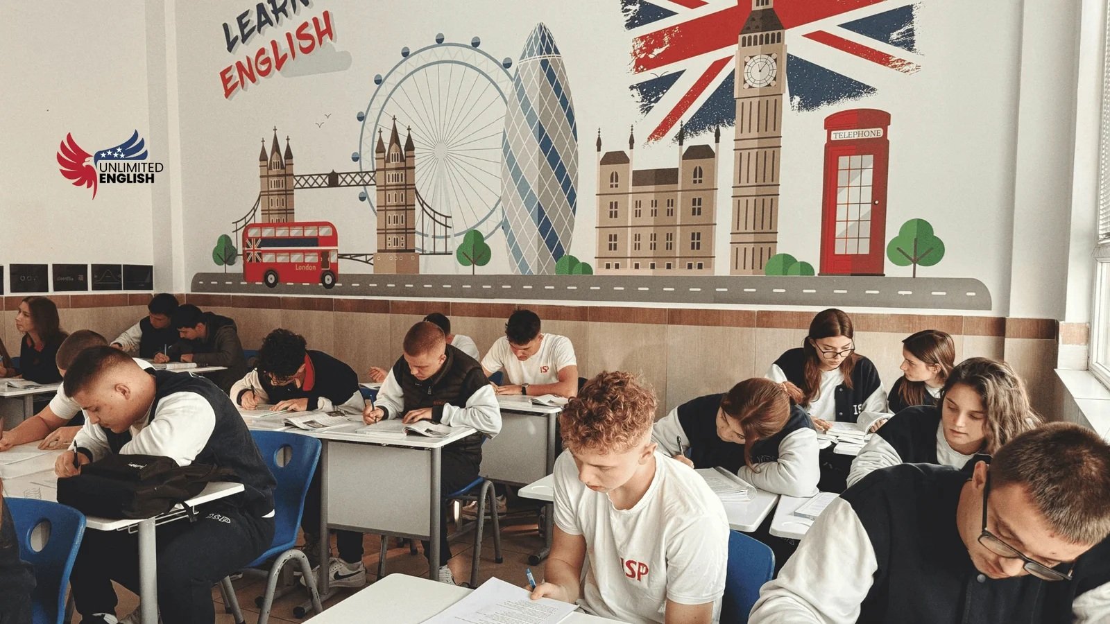 Clase de conversación en inglés